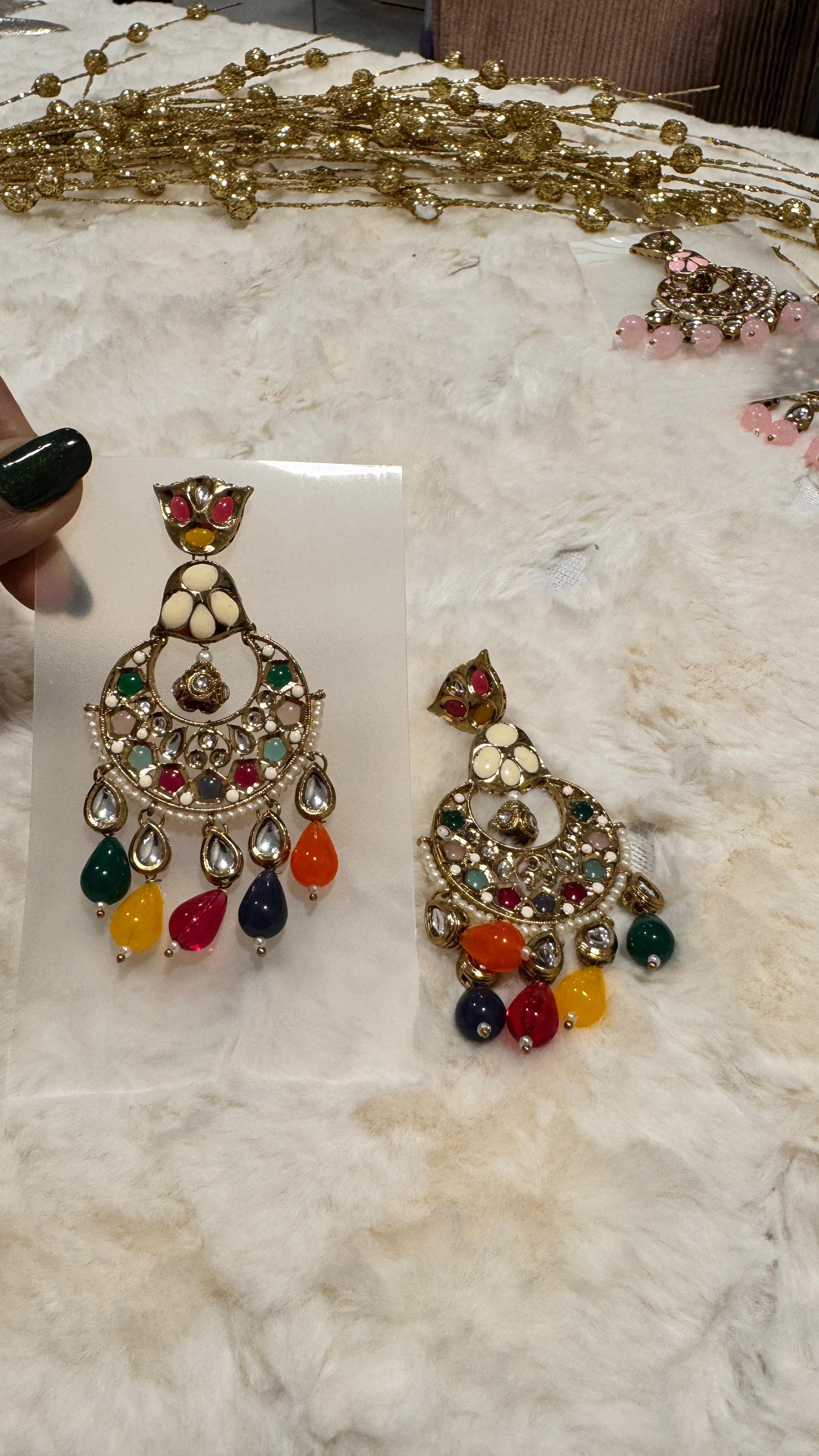 Kundan  Dangle  Earrings for women