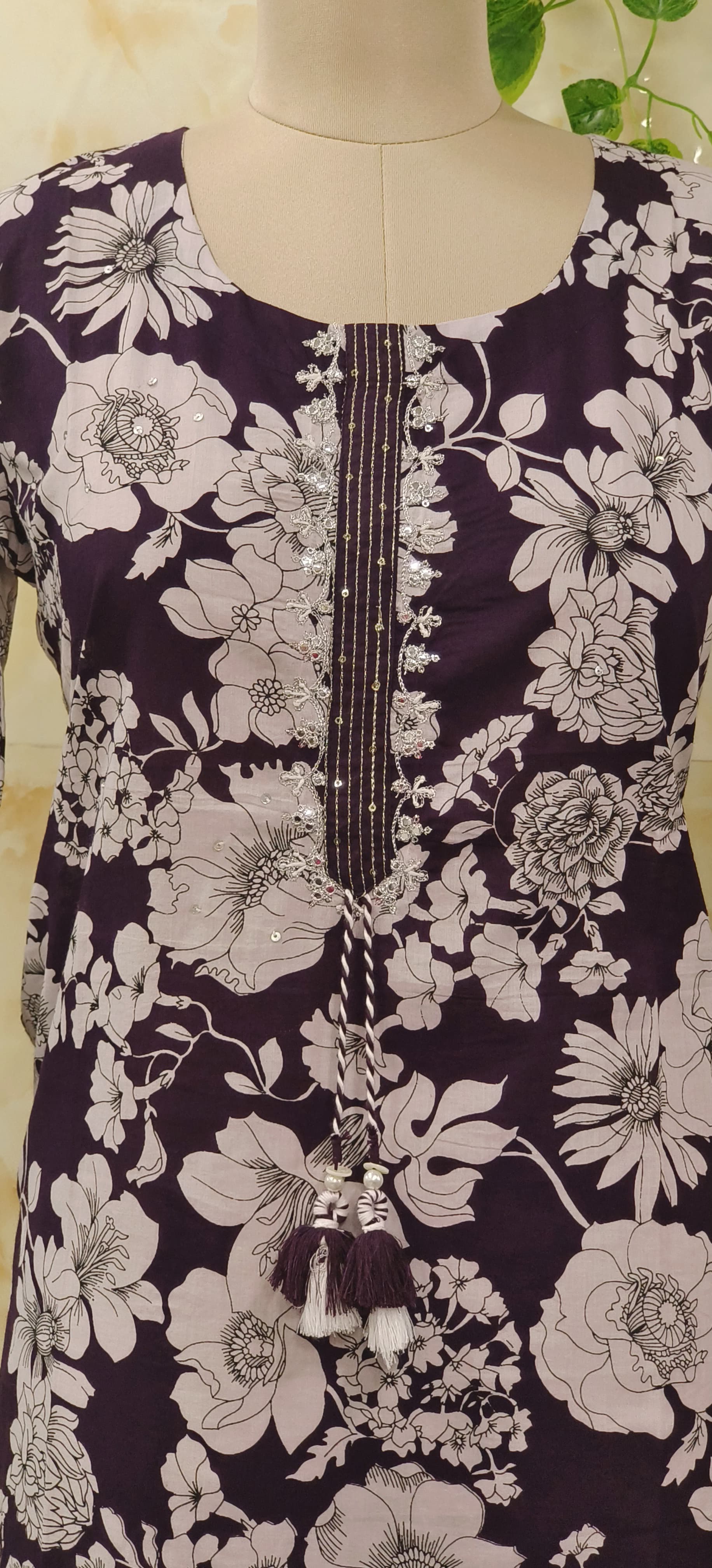 Pure cotton Floral Print Only Kurta