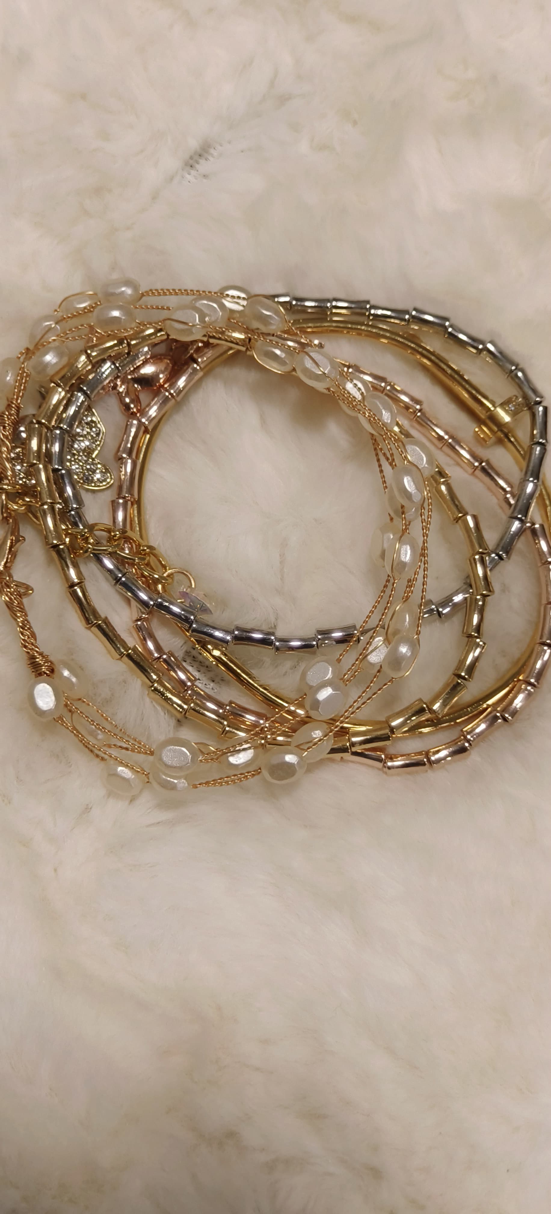 Gold-Plated Multistrand Bracelet-