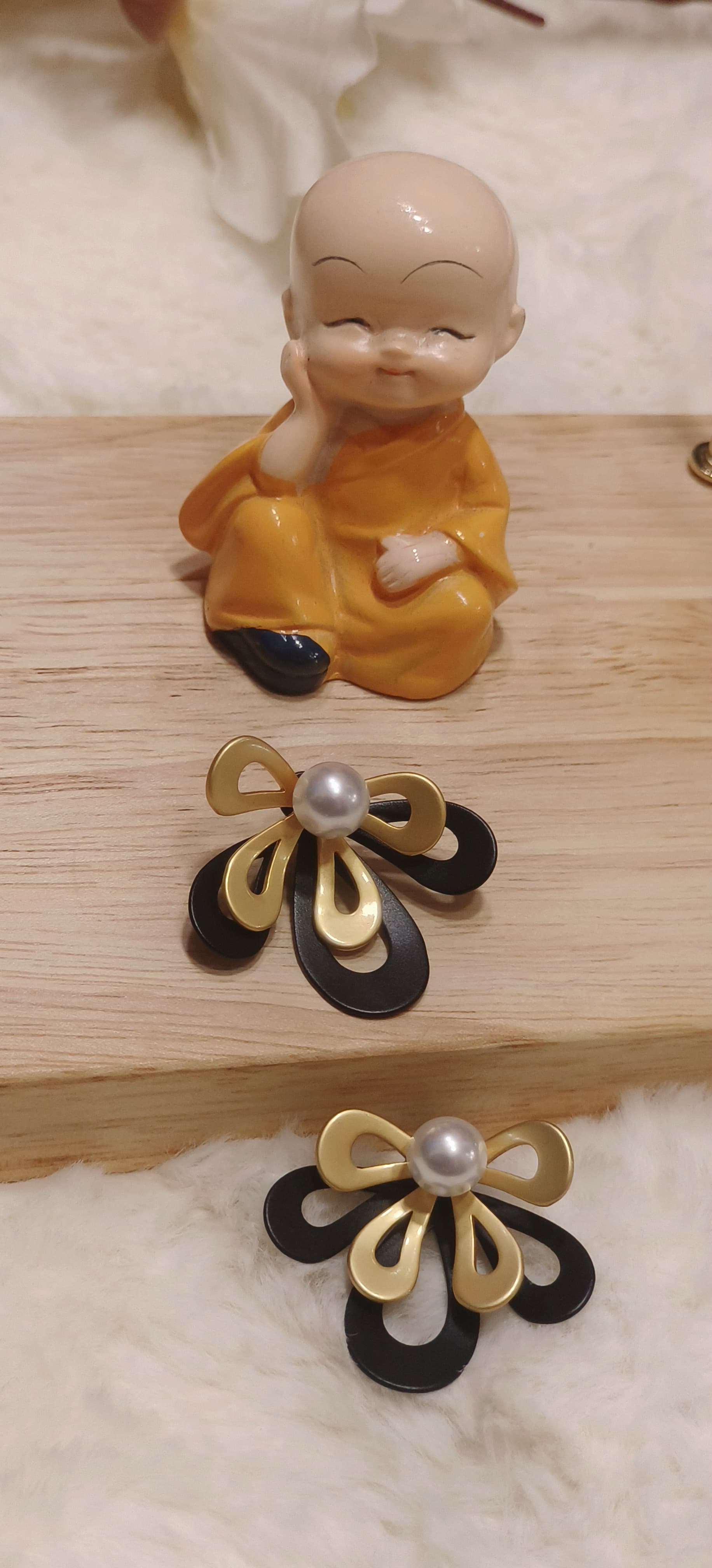 Korean style Super Matte Flower Earring