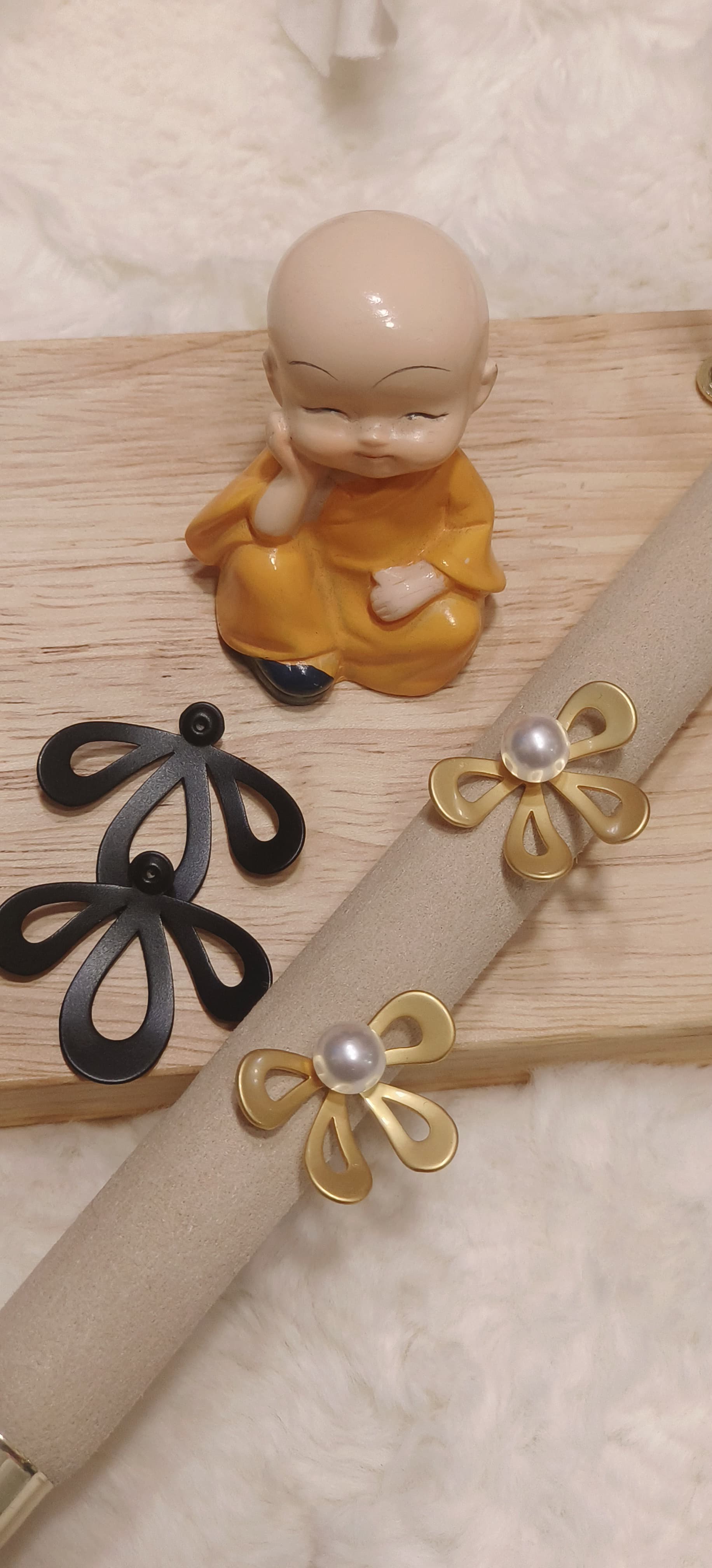 Korean style Super Matte Flower Earring