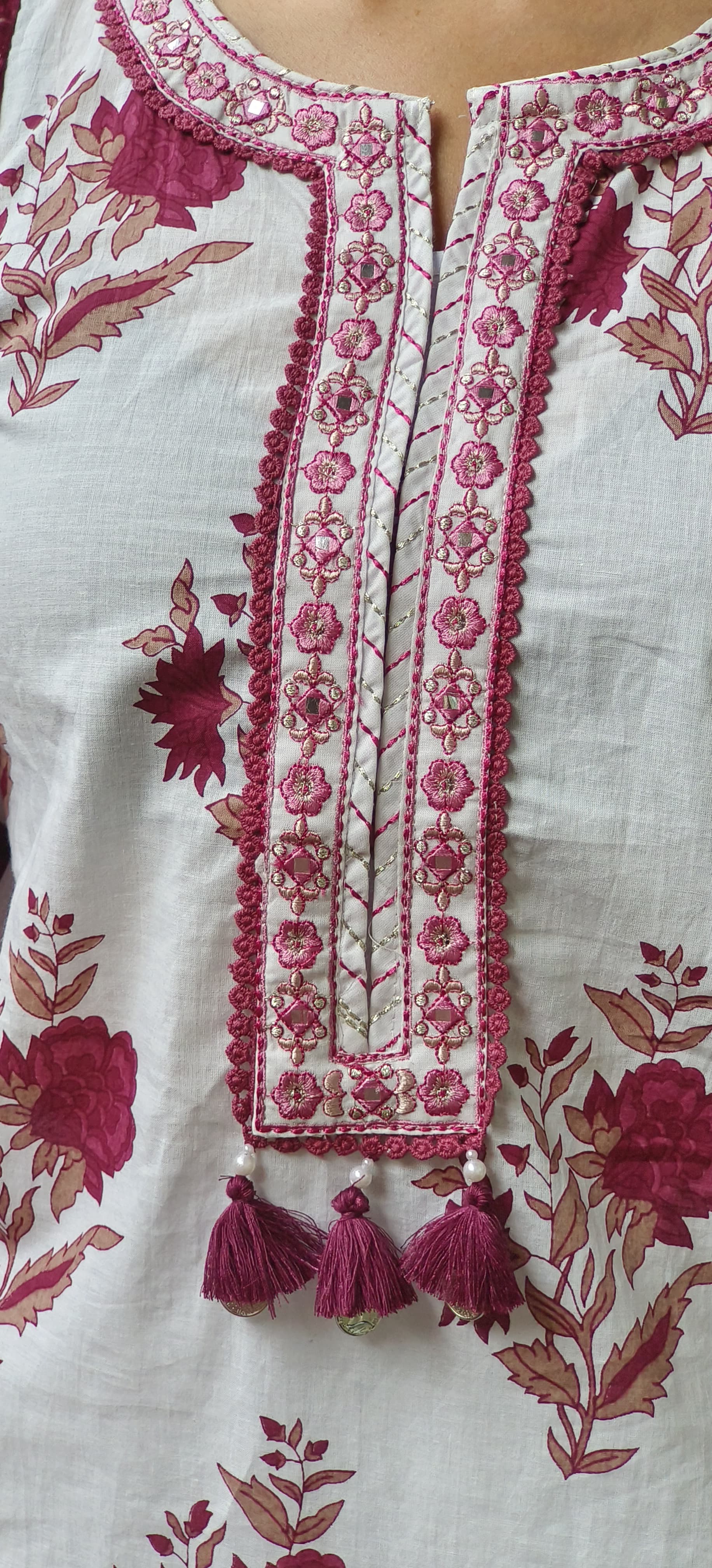 Floral Kurta Pant Full Set- 09572