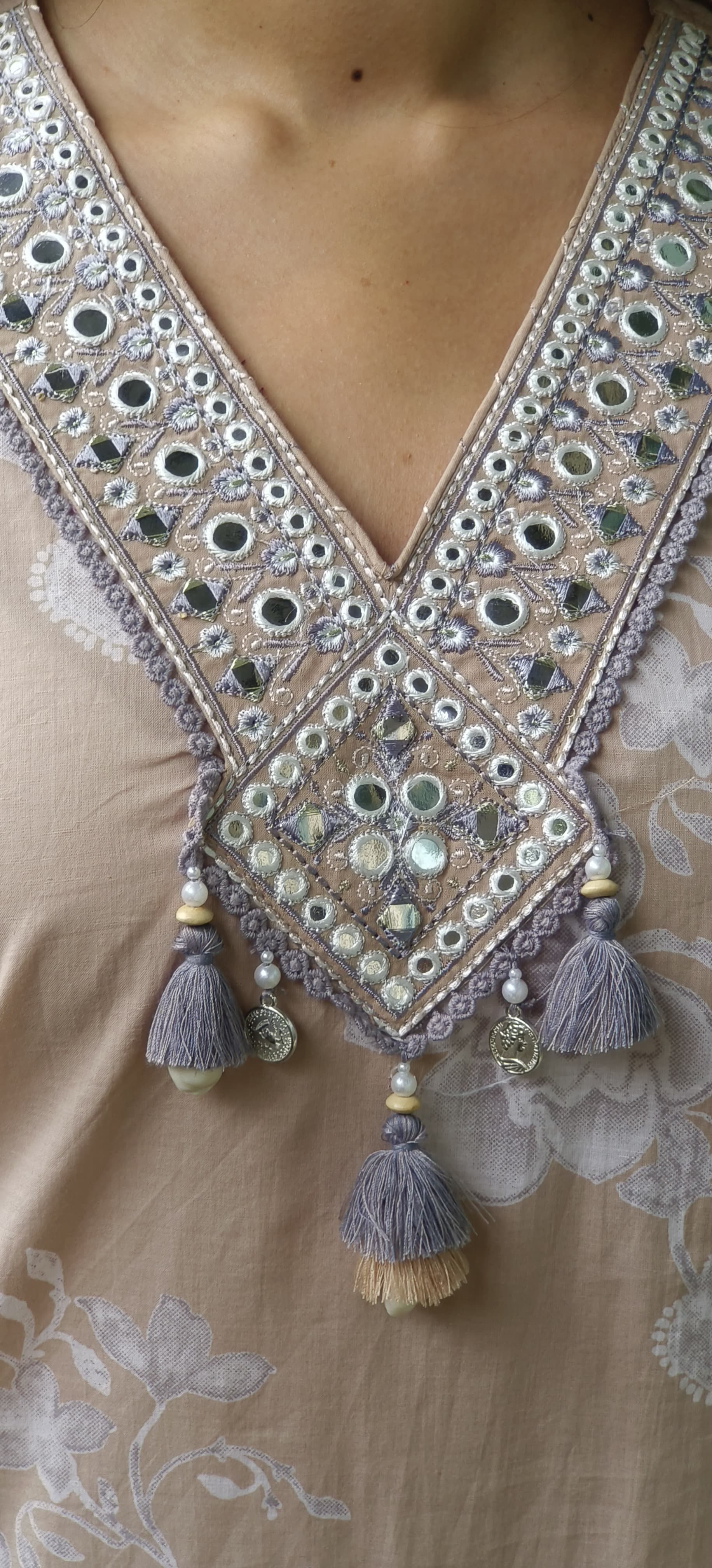 Zehra Embroidered Elegance Full Suit Set With Dupatta In Cotton Fabric