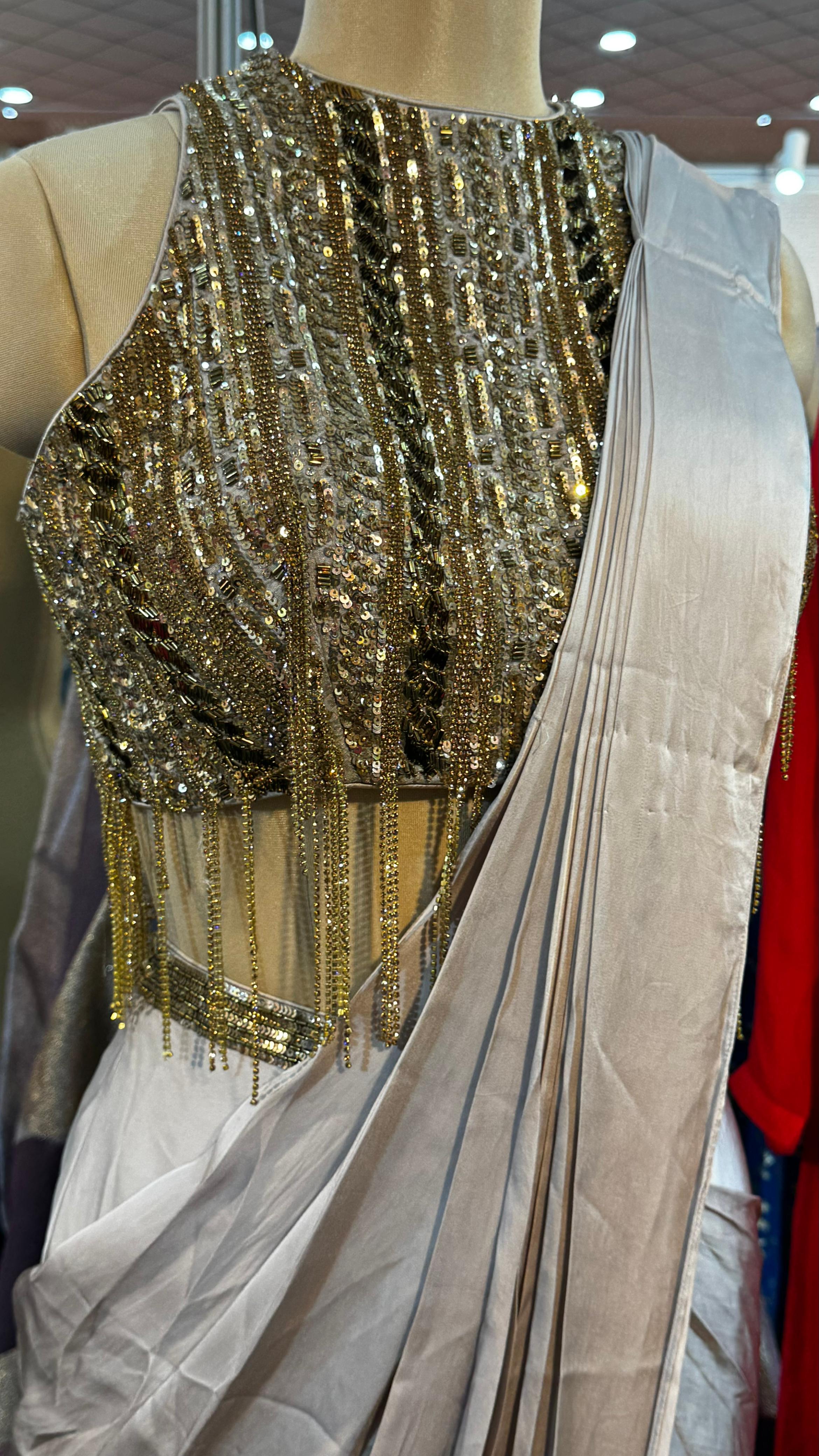 Royal Mirage Starry Night Luxe Sparkled Designer Drape Saree- 11150