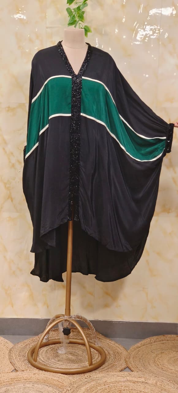 Oversize Midnight Glam Designer Indo-Western Kaftan Only- 11287, 11288