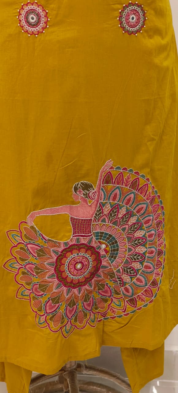 Sleeveless Bohemian Style Cotton Noodle Strap Full Thread Embroidery Tassel Details And Matching Bottom-11803,11804