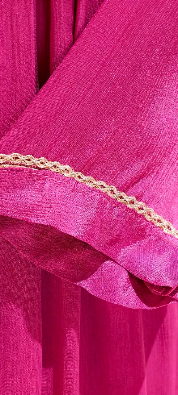 Figures Embroidery Beautiful Front Yoke Chinon A-Line Full Suit Set With Dupatta-13048