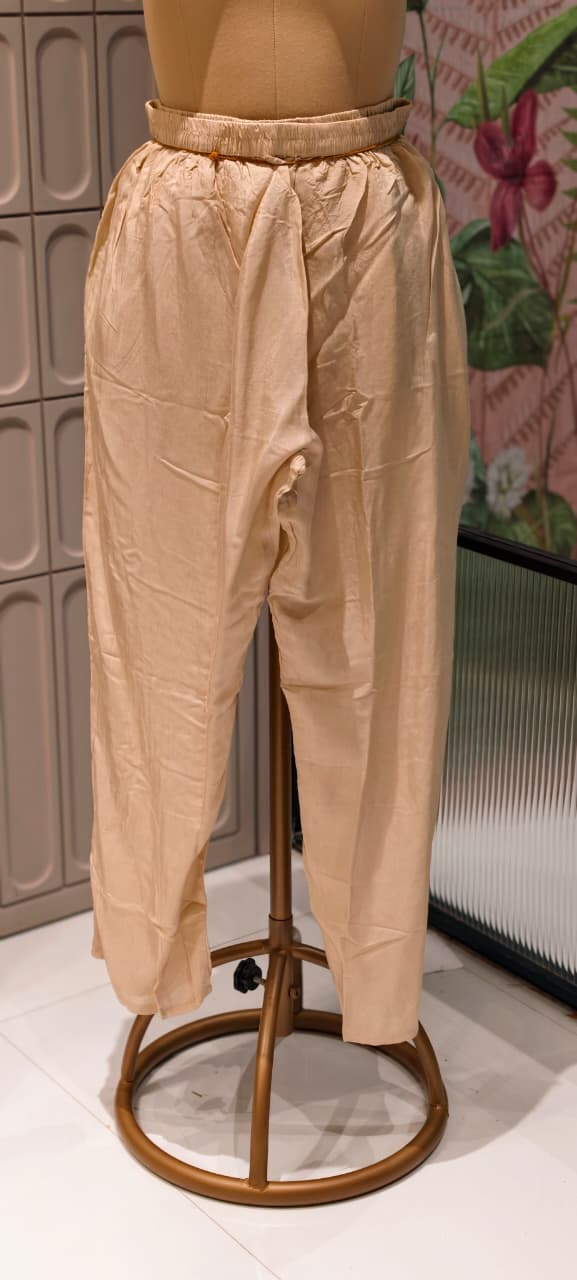 Premium Cotton Silk A-Line Kurta Set with Artistic Sun Motif Embroidery & Designer Printed Dupatta-RB40