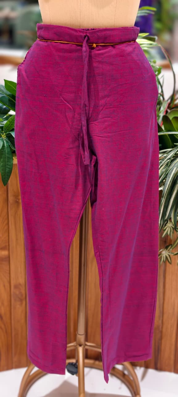 Ikkat Inspired Summer Wear Cotton Kurta Pant Set With Mirror Touch In Yoke  RB111-14032
