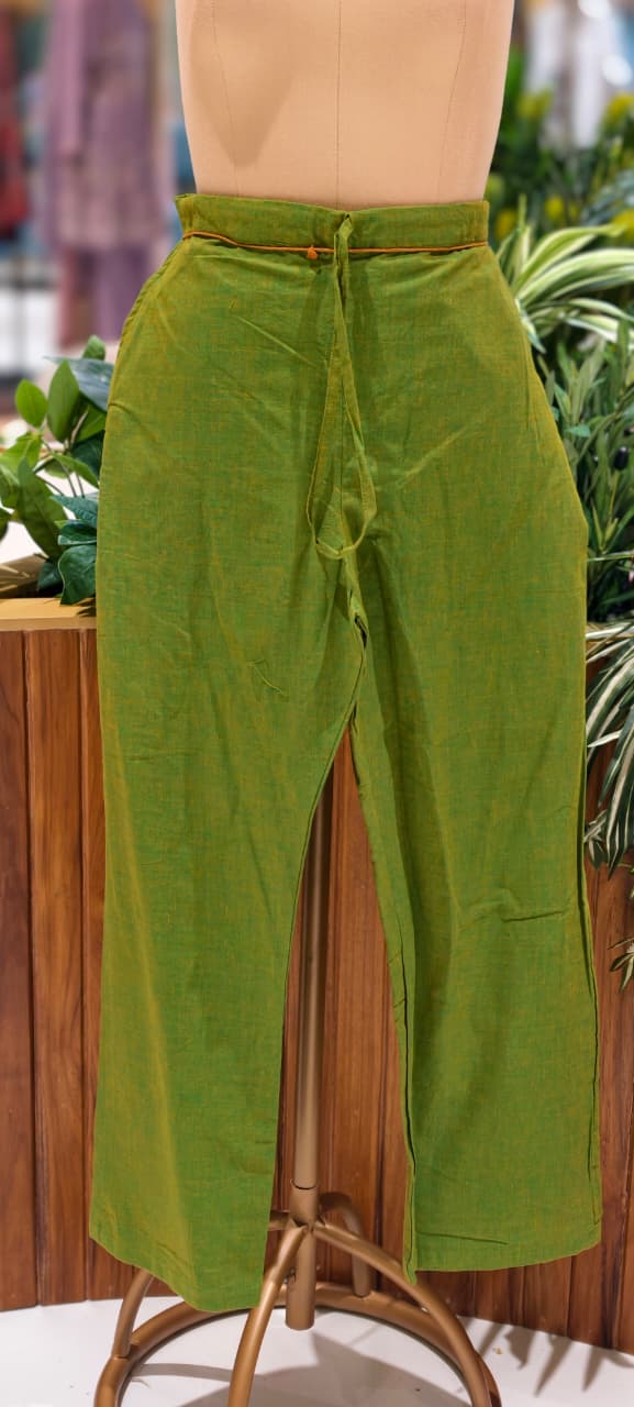Ikkat Inspired Summer Wear Cotton Kurta Pant Set With Mirror Touch In Yoke  RB111-14032