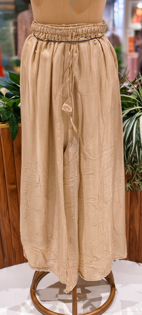 Cut Dana Floral Blossom Elegant Handwork Heavy Full Suit Set With Scalloped Dupatta In Chinon Fabric- 13631