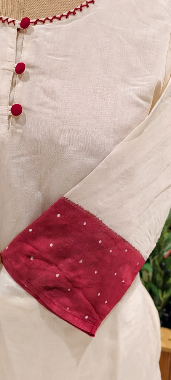 Galaxy Giant Round Blocks Print Premium Mul-Cotton Kurta Pant Set- 14141  RB147