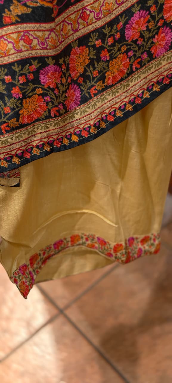 Bold Look Mossaic Floral Printed Sequin Highlights Full Suit Set With Dupatta