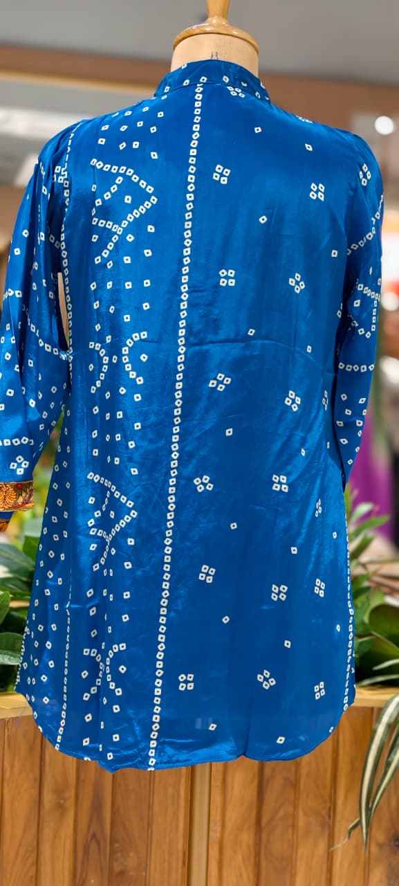 Bandhej Box Candalian Print Casual Wear Crepe Shirts- 15434