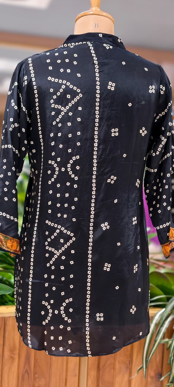 Bandhej Box Candalian Print Casual Wear Crepe Shirts- 15434