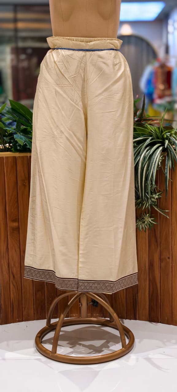 Earthy Bloom Floral Print A-Line Full Suit Set With Dupatta In Surat Mul-Chanderi Fabric- 15728