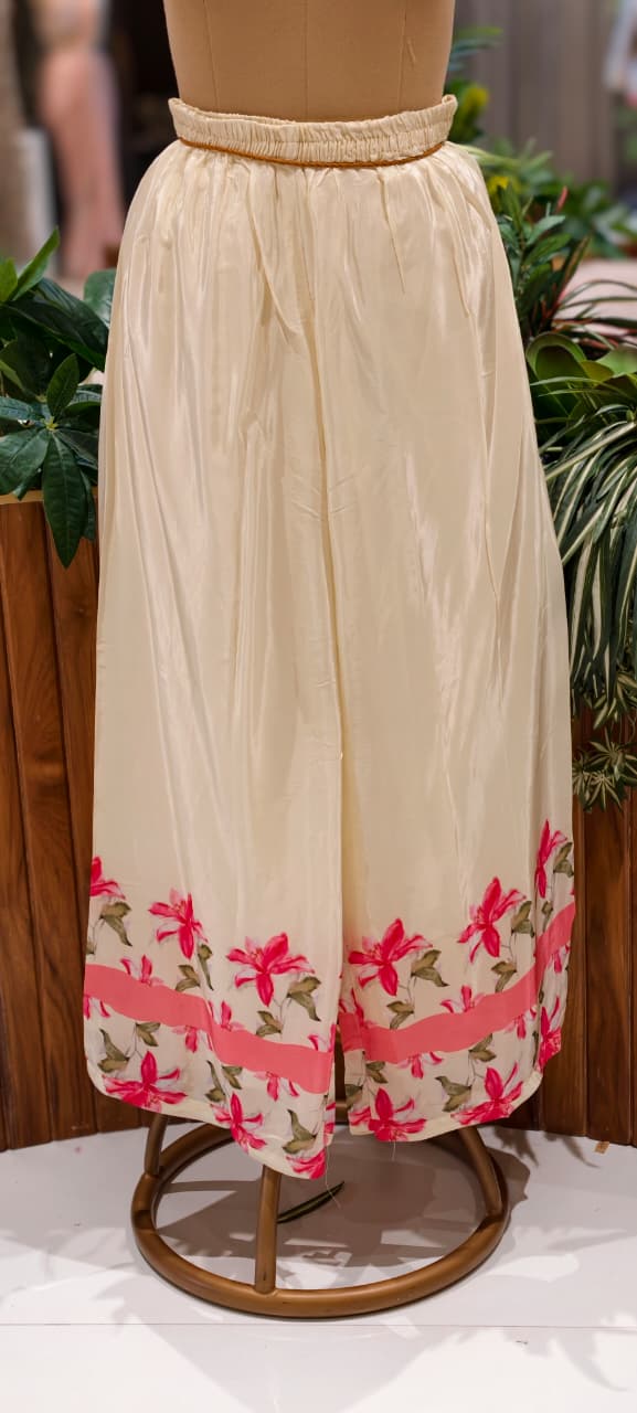 Beautiful Elegant Digital Floral Printed Flowy Pure Crepe Co-Ord Set- 15556