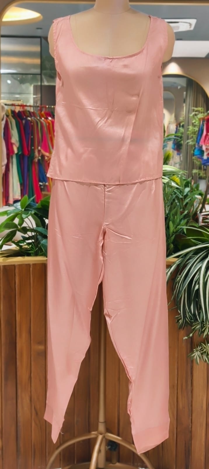 Handcrafted Neck Embroidery Royal Pastel Multicolor Panelled Kurta Pant With Inner- 15850