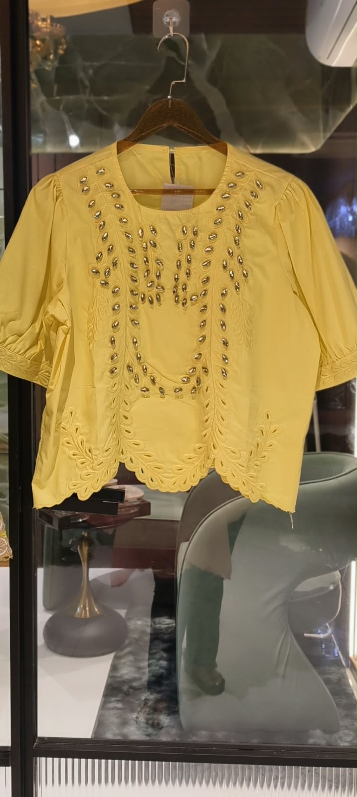 Zaria Handwork Inspired Embroidered Cotton Top-15039