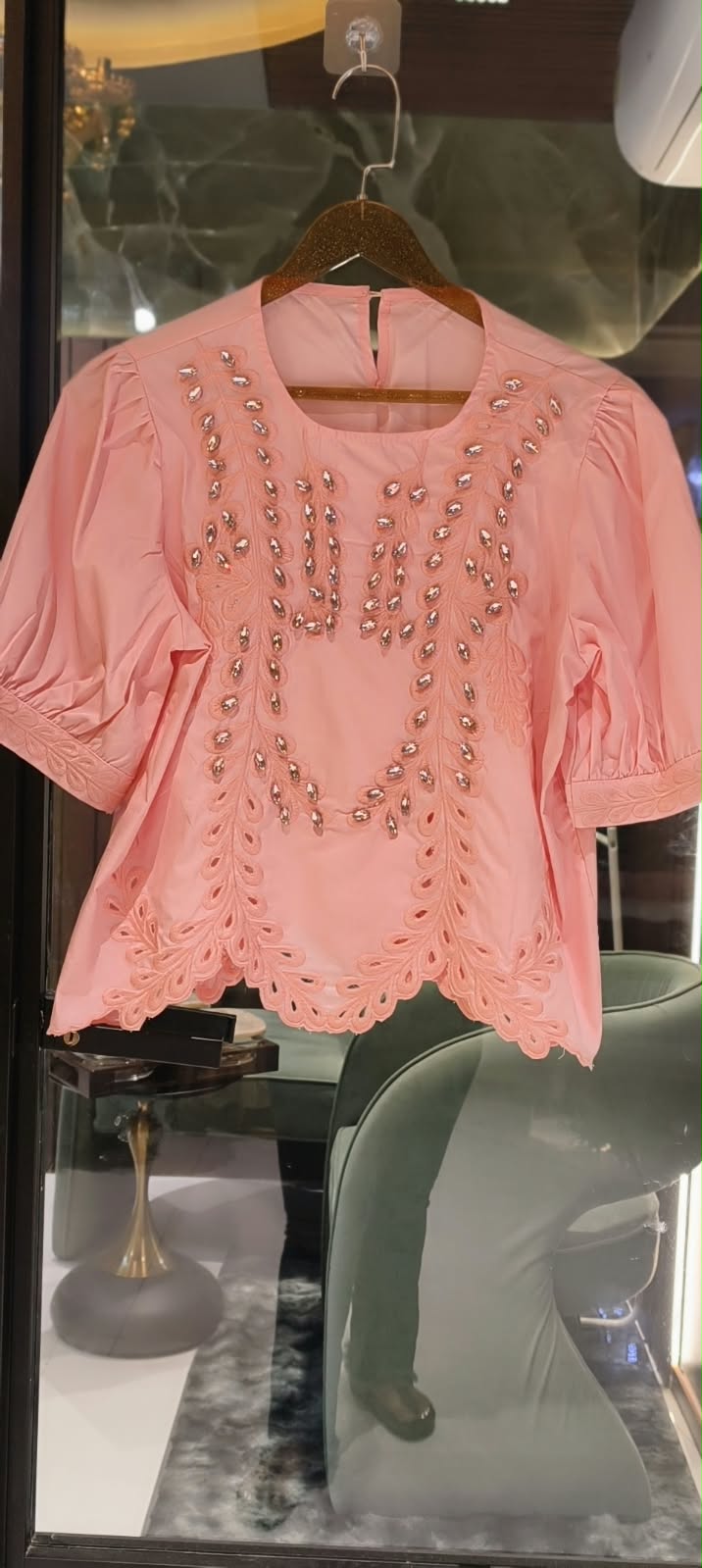 Zaria Handwork Inspired Embroidered Cotton Top-15039