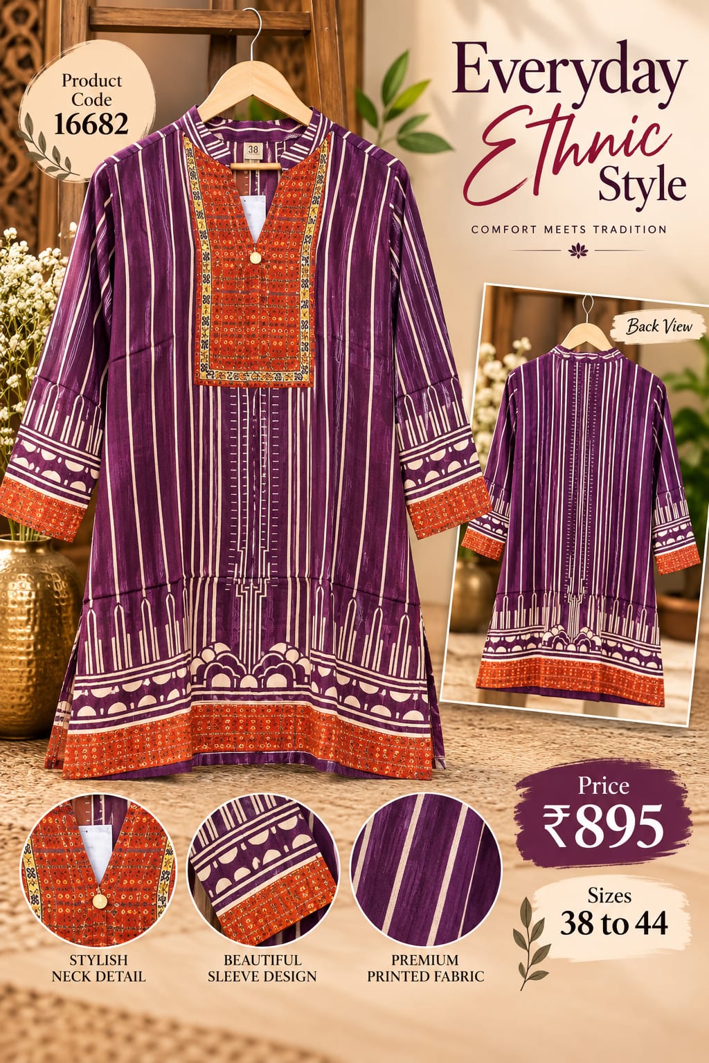 Exclusive Multi Prints With Multi Color Pallete Crepe Shirt- 16692