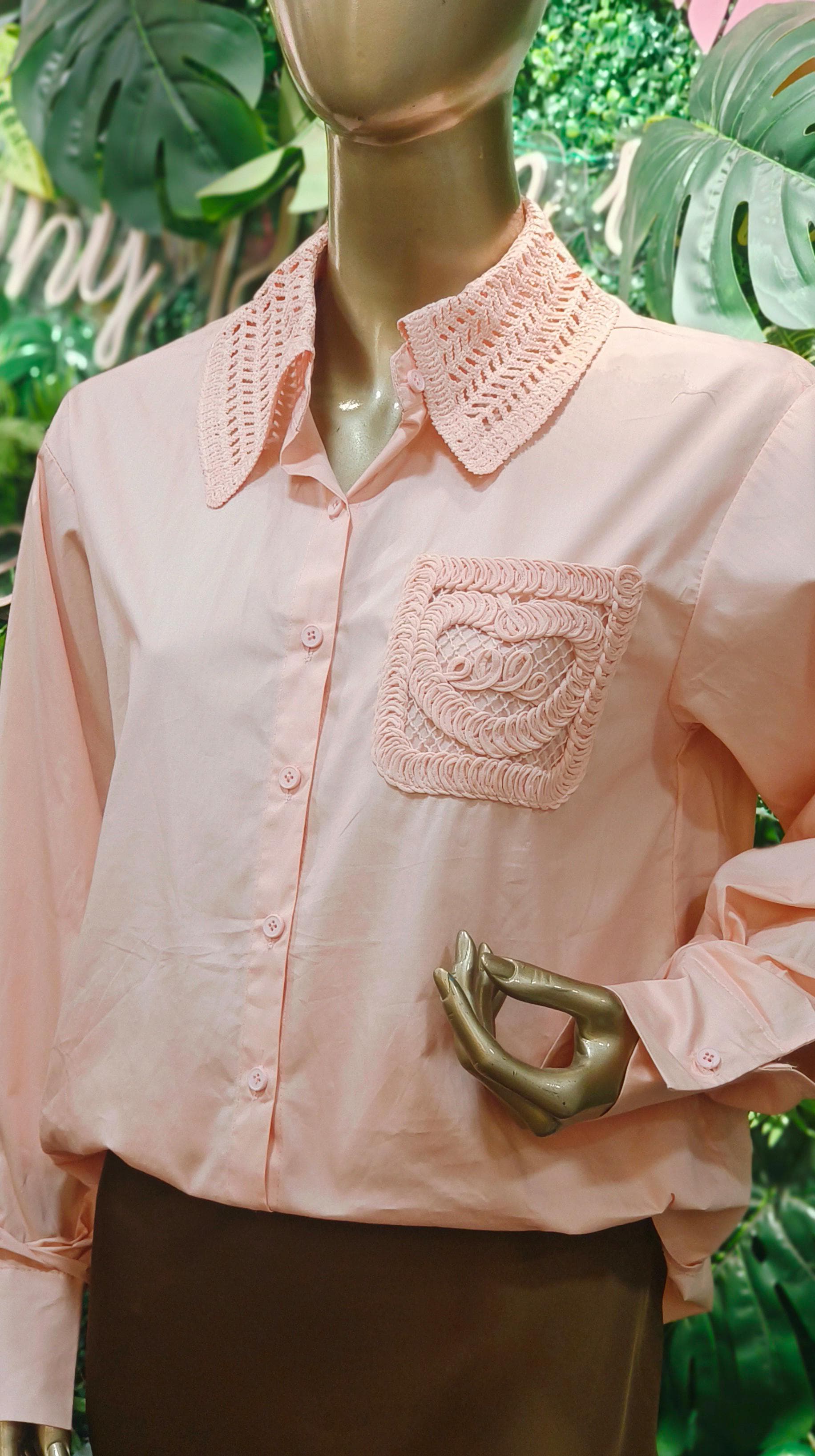 Crosia Collar Cotton Imported Fabric Shirt-