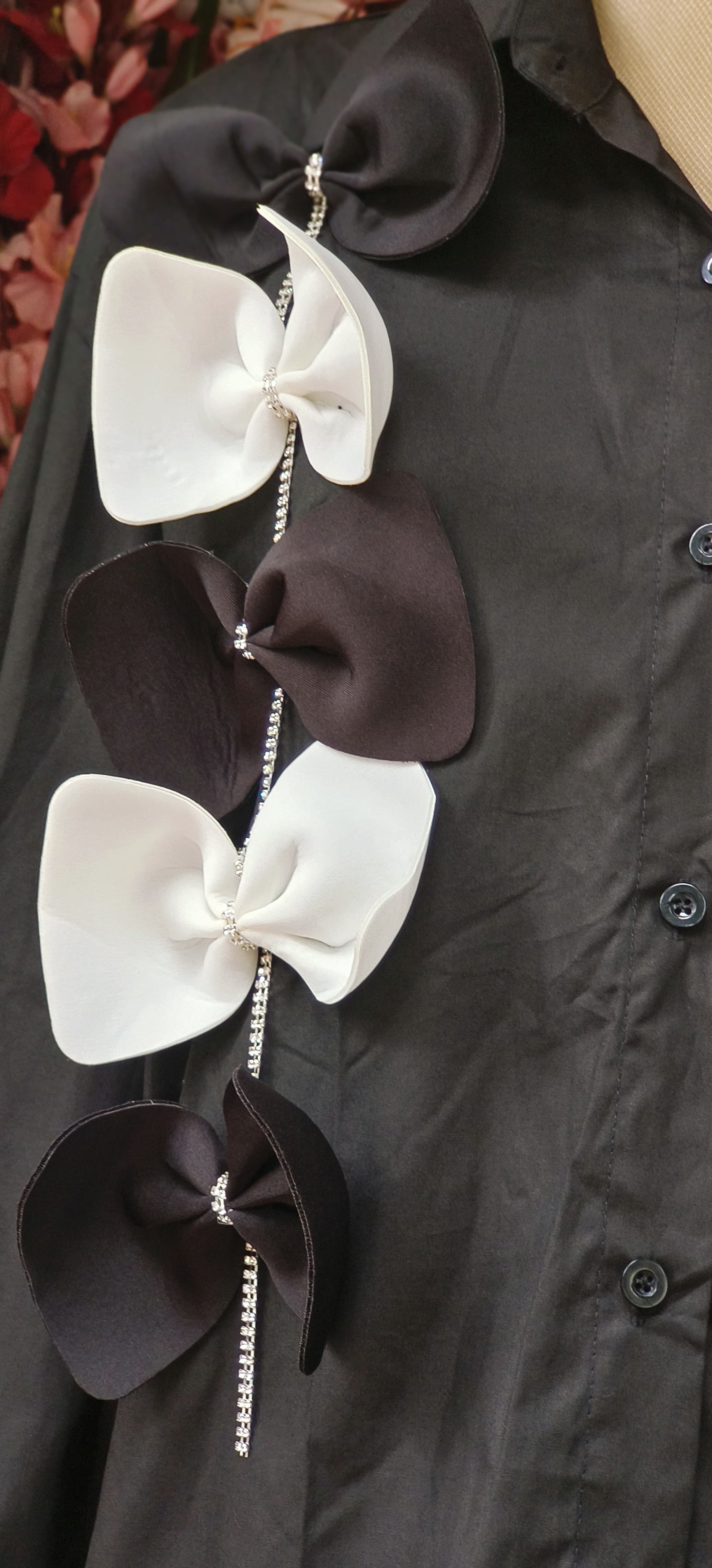 Stylish Bow Pattern Pure Cotton shirt