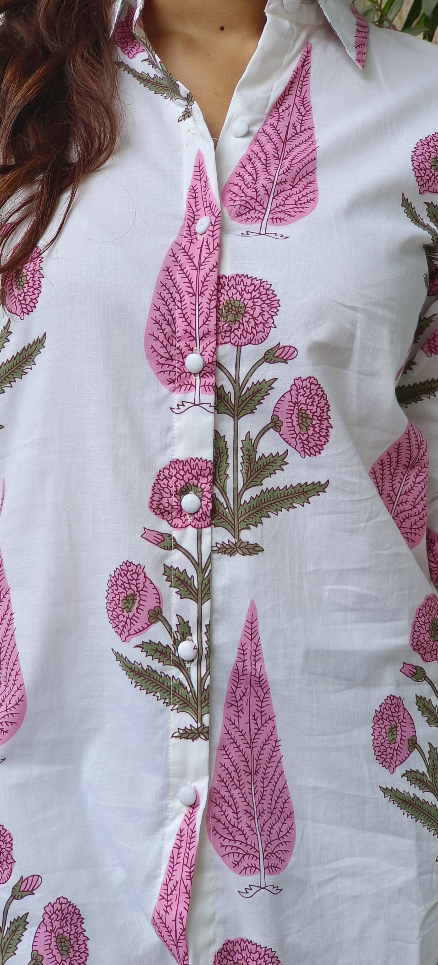 Summer Cotton Printed Cotton Shirts-09441,09442