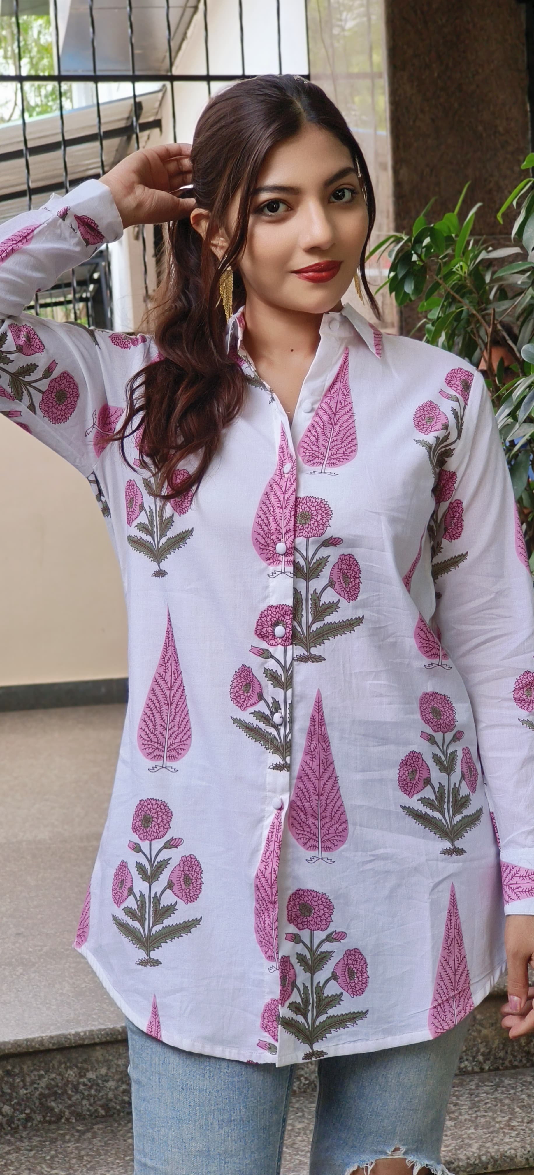 Summer Cotton Printed Cotton Shirts-09441,09442