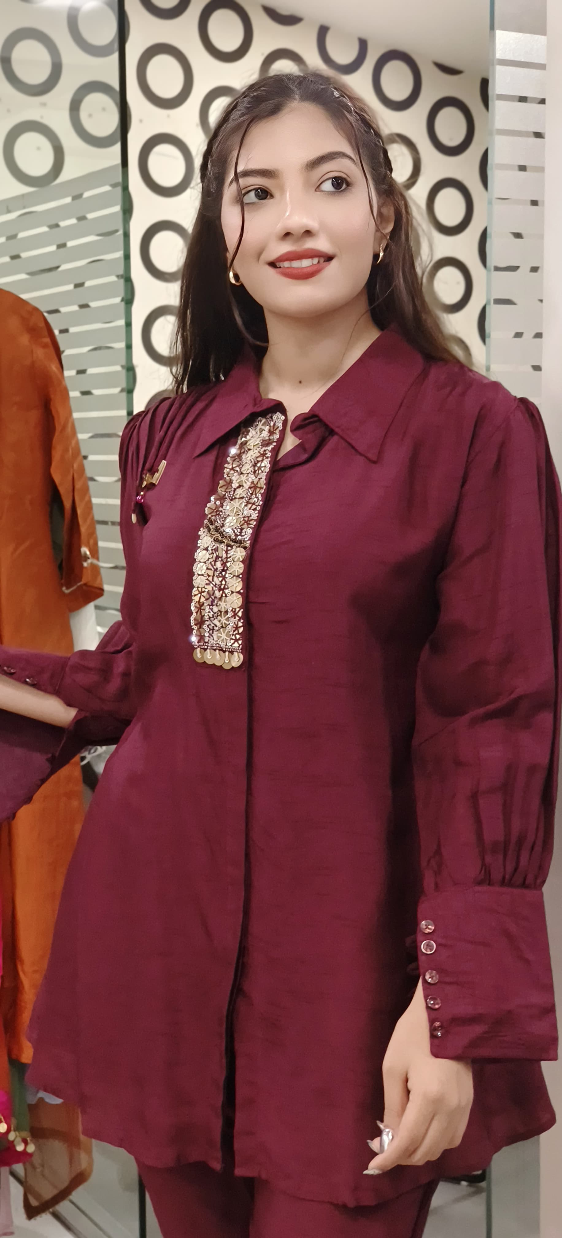 Exquisite Embroidered Cord Set in Dola Silk  9514,9516,9515