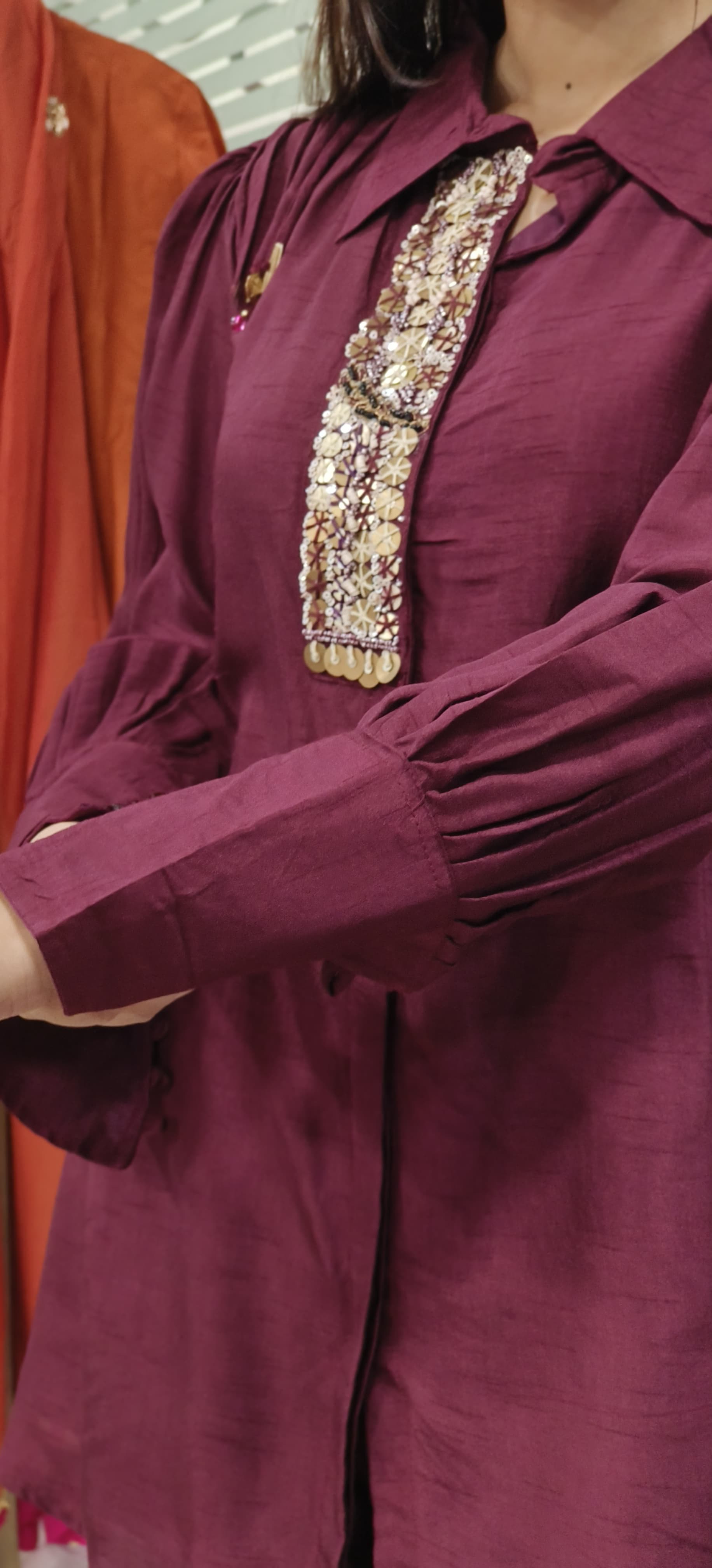 Exquisite Embroidered Cord Set in Dola Silk  9514,9516,9515