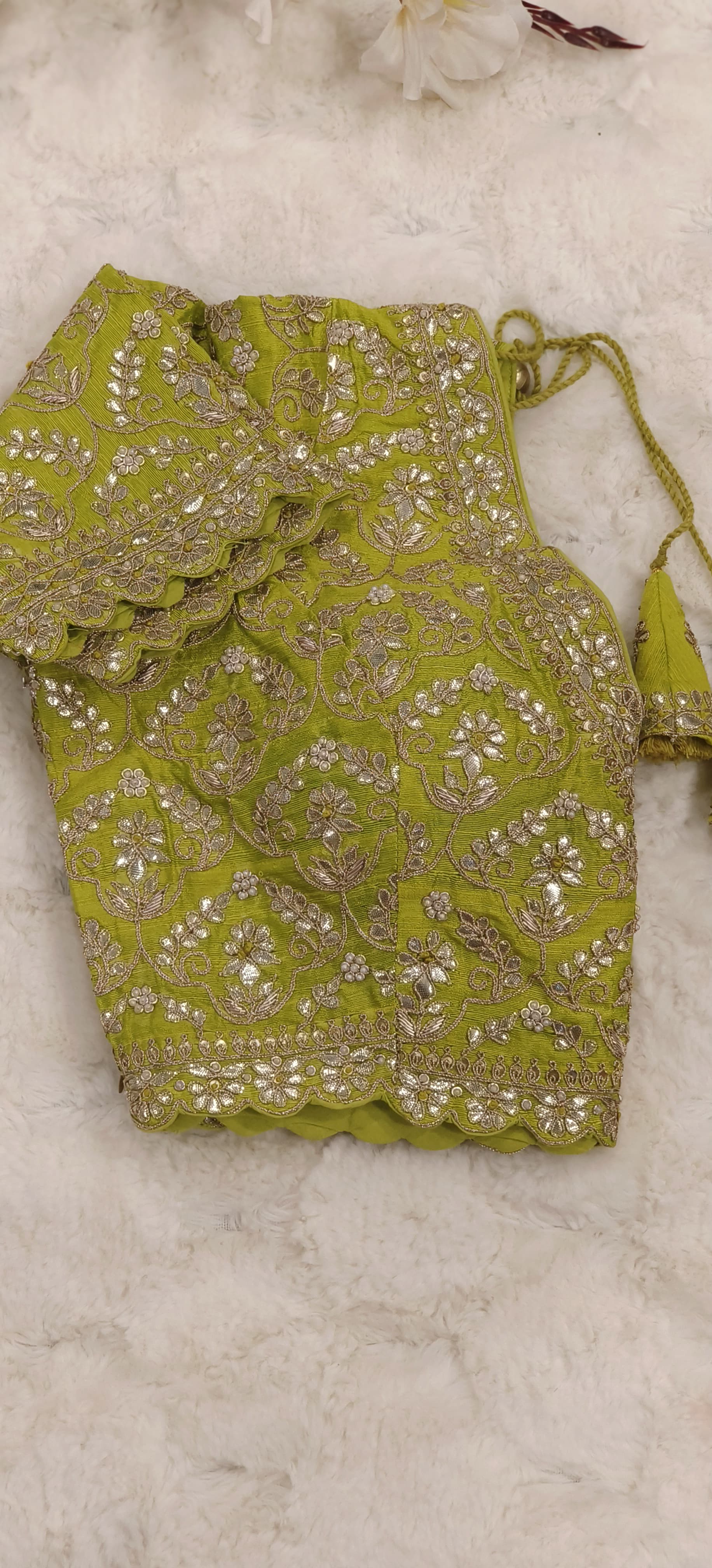 Zari Work Silk Embroidered Designer Saree
