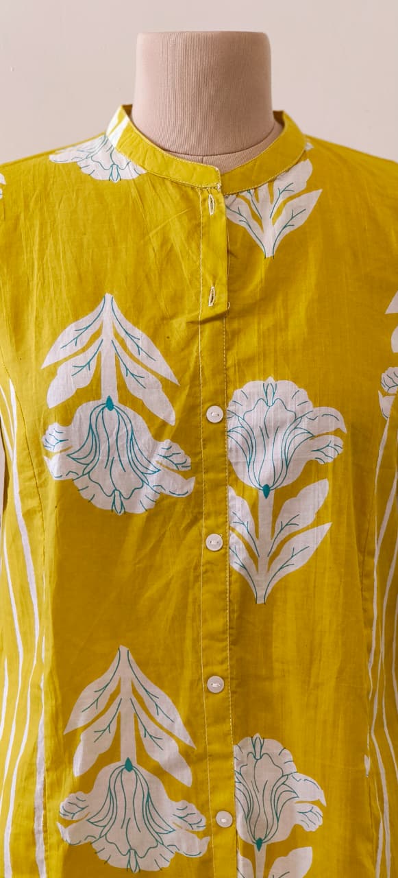 Summer Manderian Collar Cotton only Short Kurti-12203,12191,1219312192 Dispatching From Monday