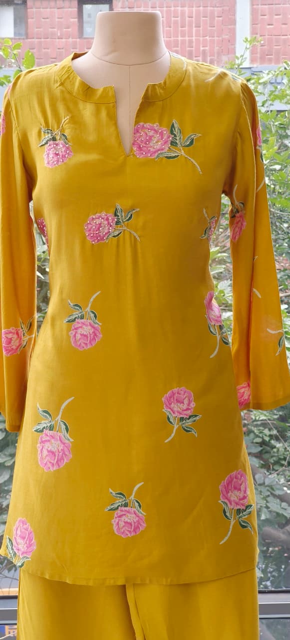 Beautiful embroidered Muslin Fabric Kurta pant With Mall Cotton Lining-12349,12347,12348