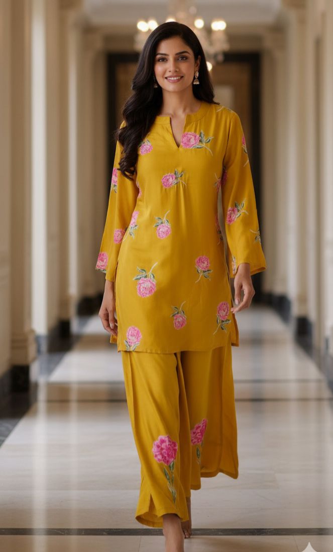 Beautiful embroidered Muslin Fabric Kurta pant With Mall Cotton Lining-12349,12347,12348