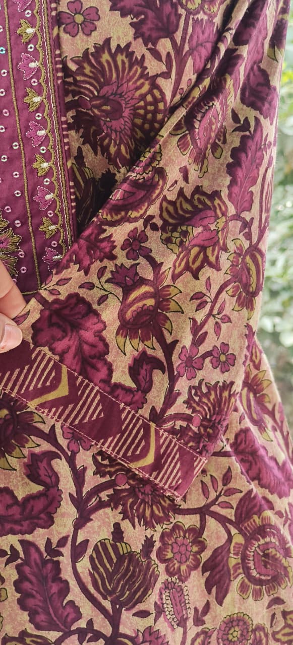 Floral Printed Summer Friendly Cotton Full Suit Set-12301,12300