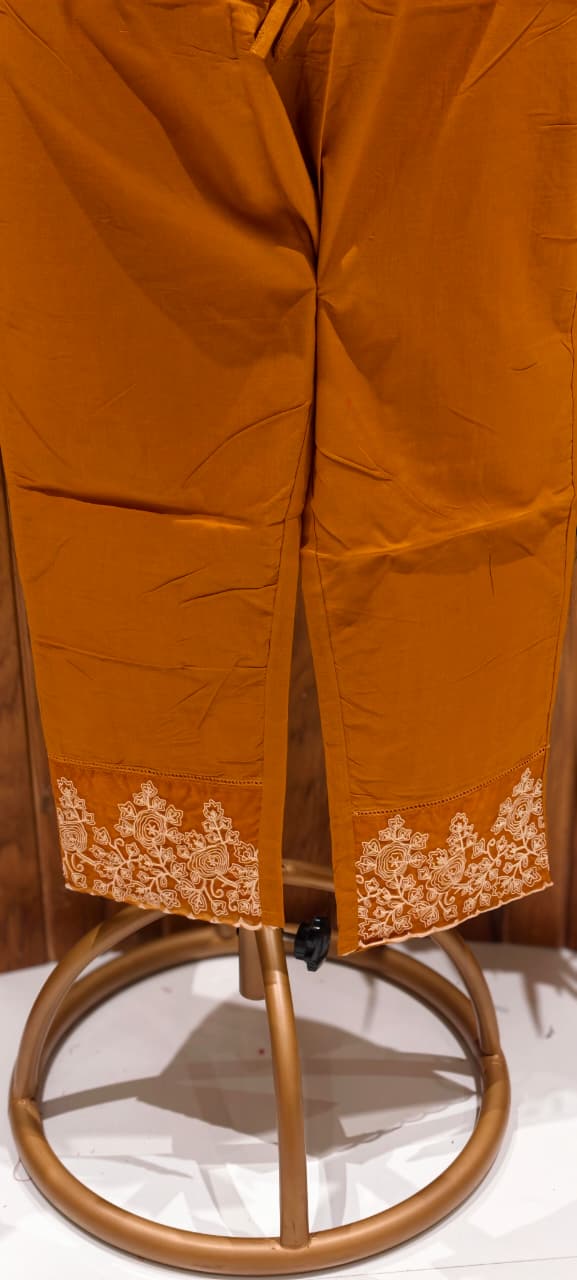 Ethereal Embroidered 3-Piece Set Kurta With Matching Trousers & Coordinated Dupatta