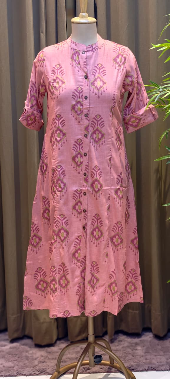 Terracotta Tale Daily Wear Comfort Fit Elegant Cotton Kurti Only-13683(Dispatching After 1 Week)