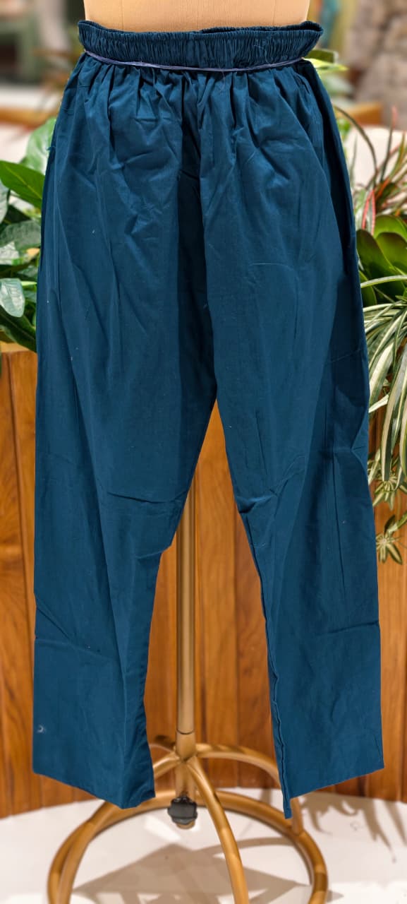 Summer Style Slevless Noodel Strap Cotton Embroidered Full Suit Set 13843