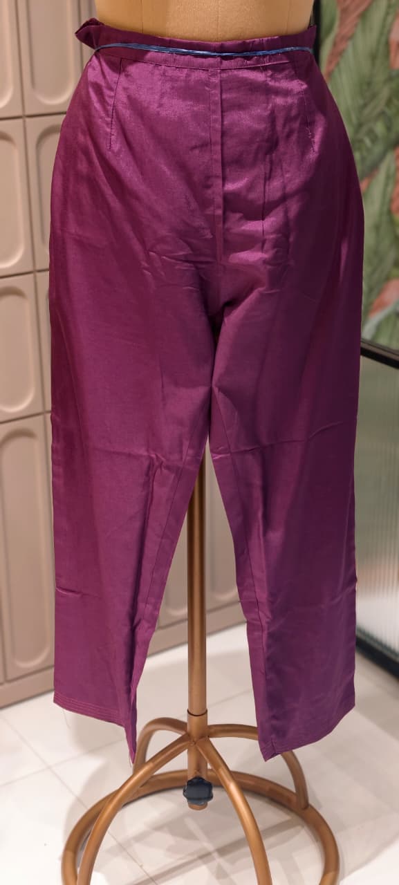 Royal Solid Shade  Dola Silk  Mirror Embroidered Aline Full Suit  Set 13807