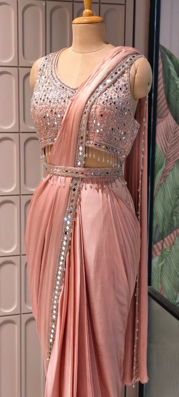 Designer Heavy Party wear Stylish Drapre Saree With Heavy Blouse  RB27