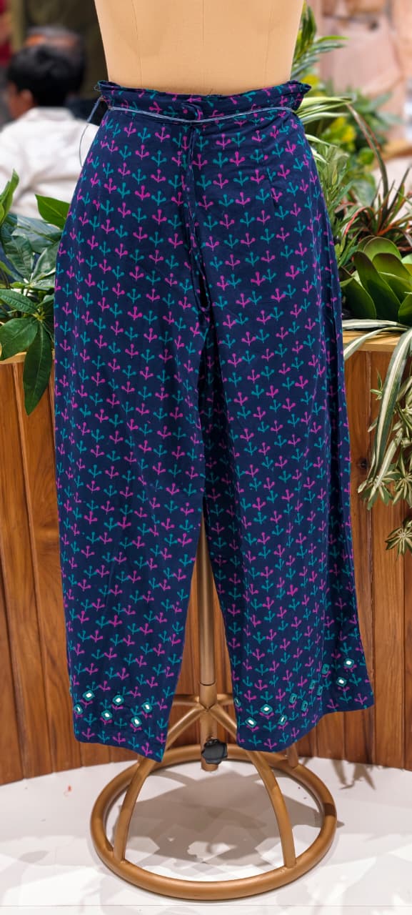 Real Mirror Haulter Neckline Summer Friendly Printed Kurta Pant Set In Cotton Fabric- 14190 RB168