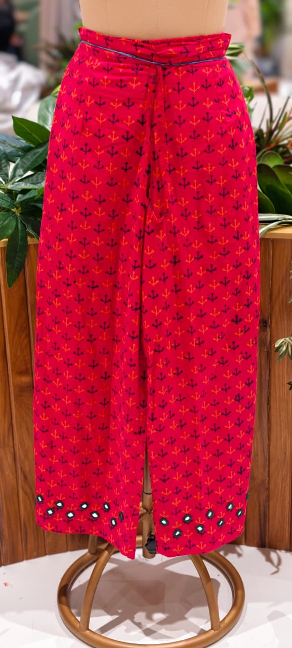 Real Mirror Haulter Neckline Summer Friendly Printed Kurta Pant Set In Cotton Fabric- 14190 RB168