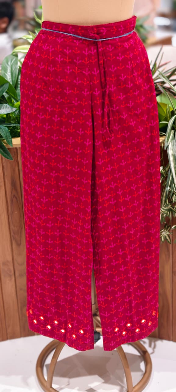 Real Mirror Haulter Neckline Summer Friendly Printed Kurta Pant Set In Cotton Fabric- 14190 RB168