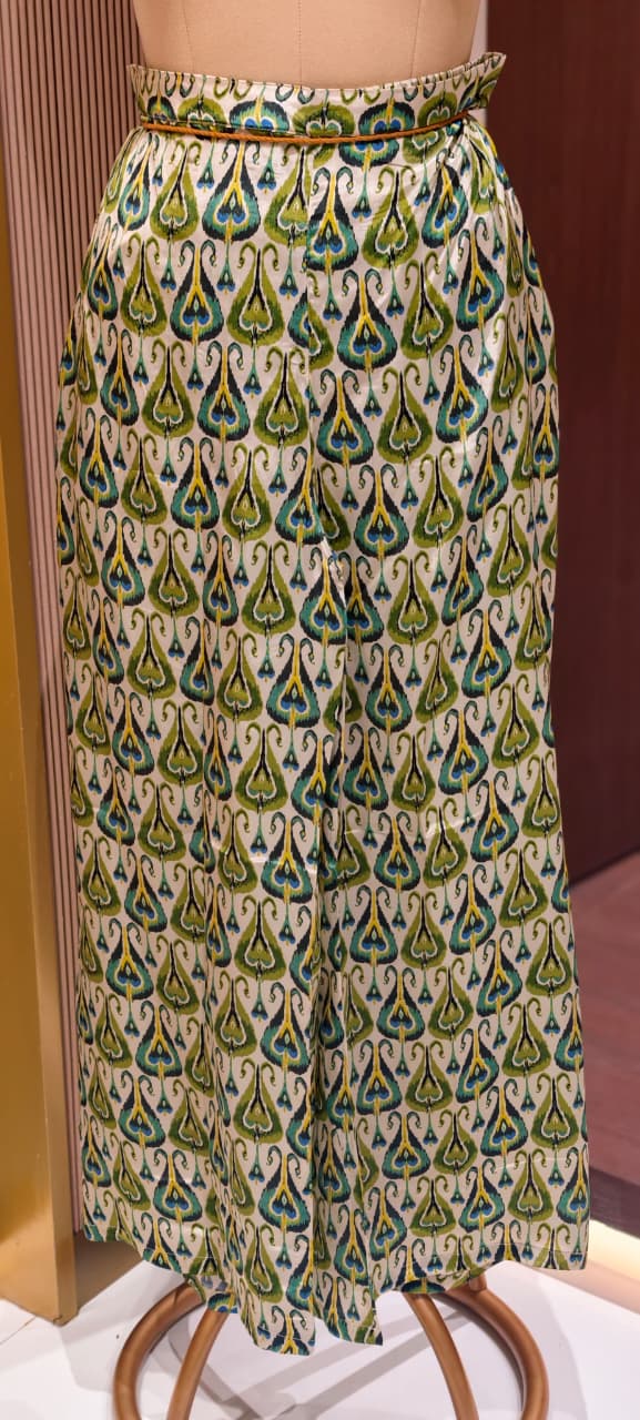 Morni Inspired Color Pallete Pure Crepe Light Weight Kurta Pant Set-14322 RB222