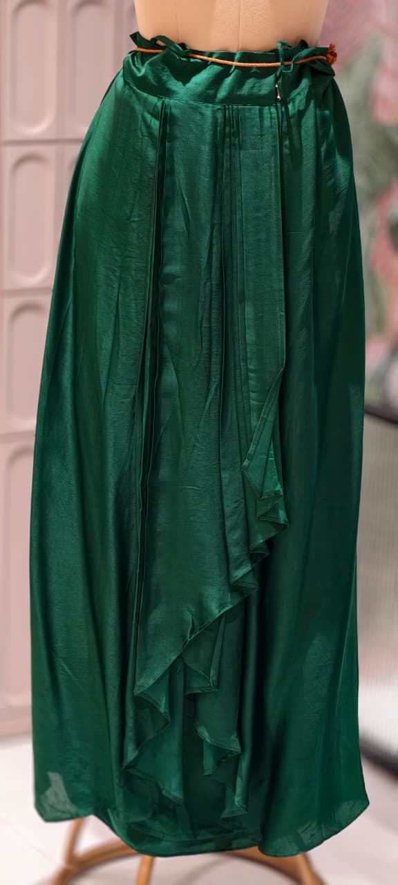 Premium Floral Embellished Long Tunic with Palazzo Trousers