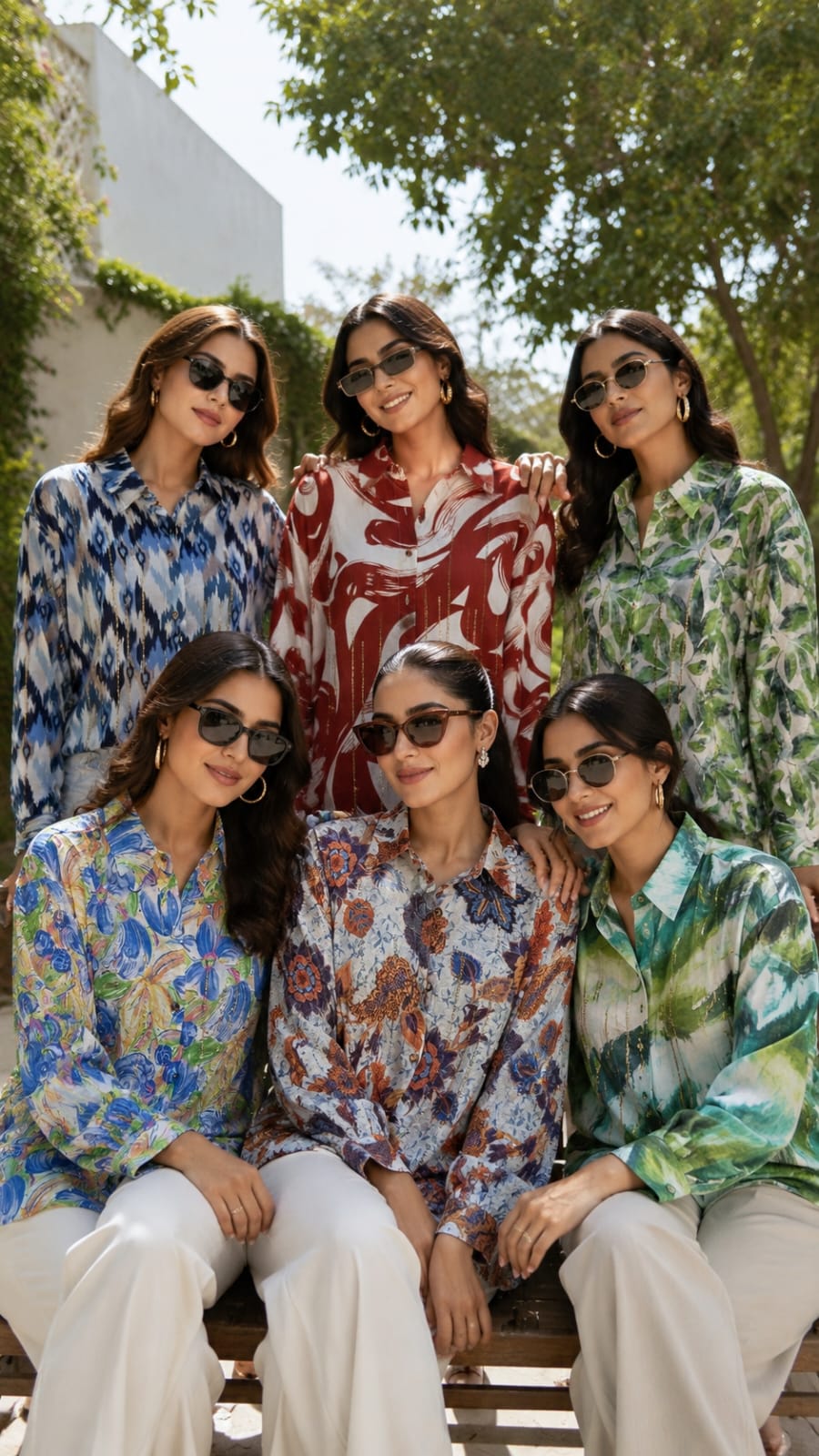 Multicolor With Colorful Cool Prints Trendy Light Weight Imported  Shirt- 15446
