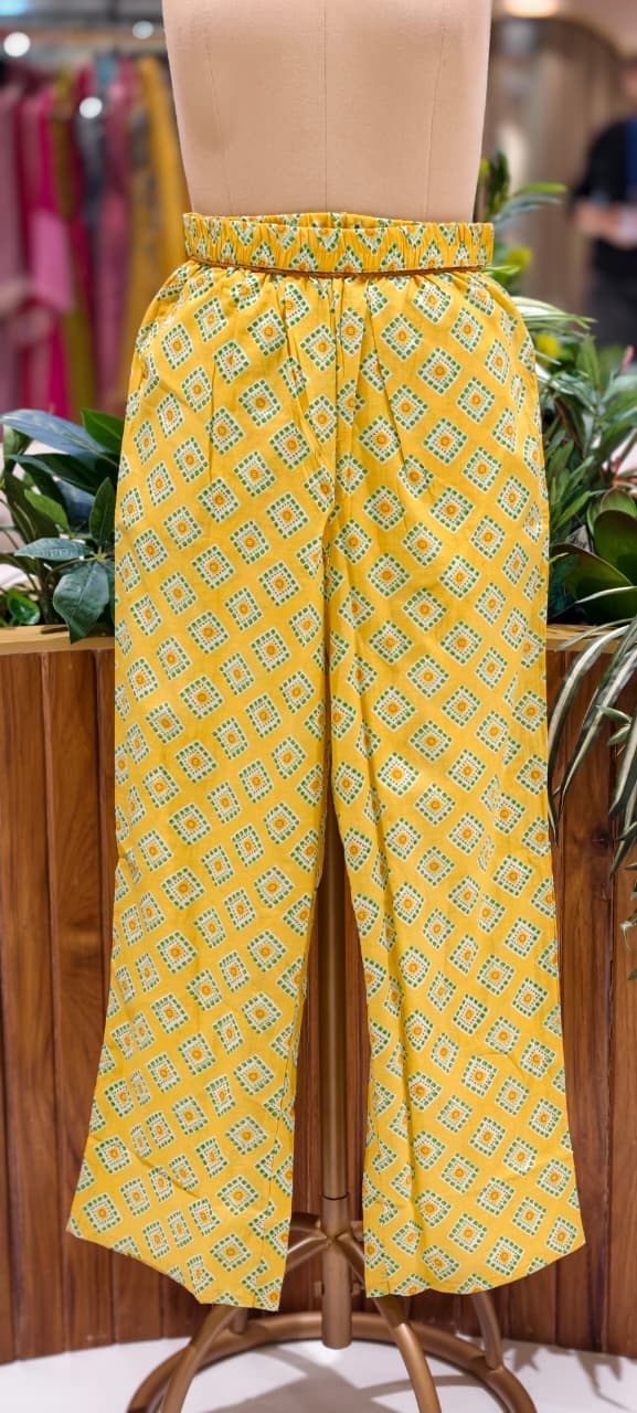 Premium Cotton Leheriya Bandhani Print Kurta Set with Matching Dupatta and Bottom-15474