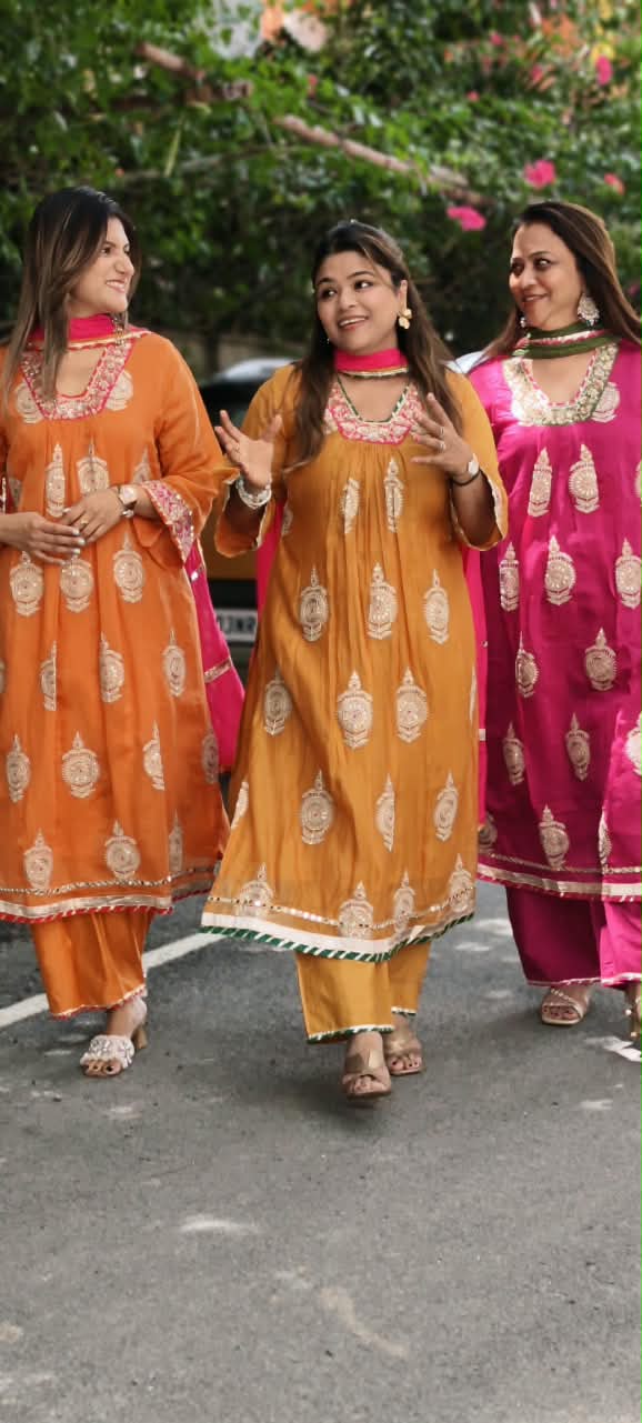 Heavy Zardosi Embroidered Real Mirror Work Over Daaman & Sleeve A-Line Full Suit Set With Dupatta- 16072