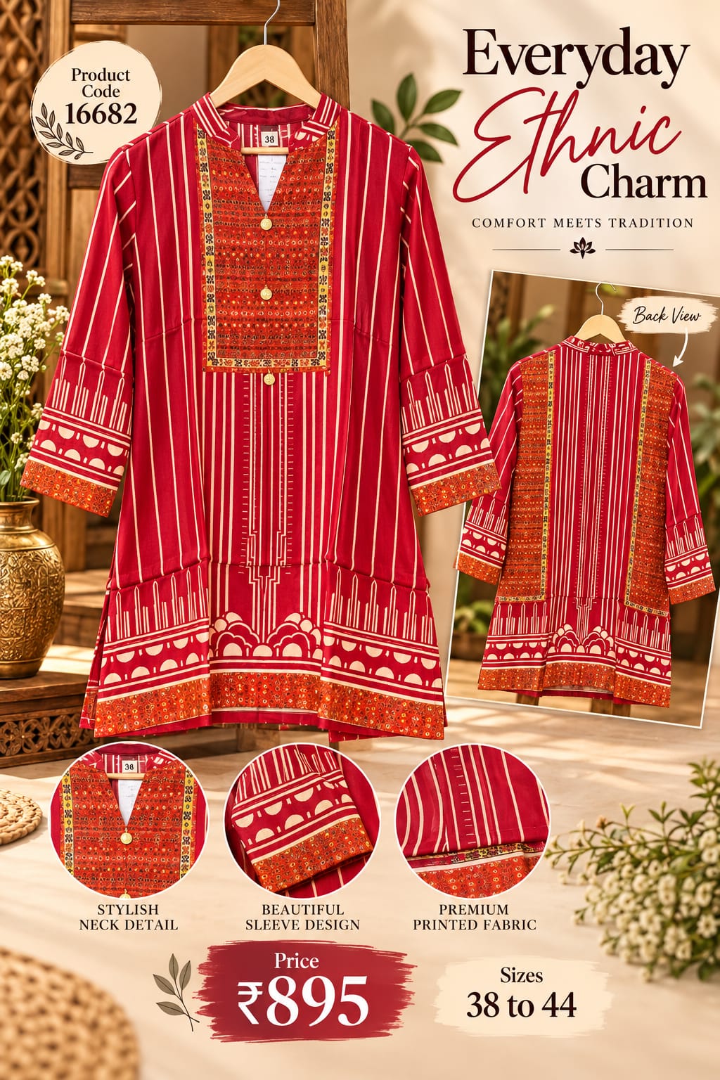 Exclusive Multi Prints With Multi Color Pallete Crepe Shirt- 16692
